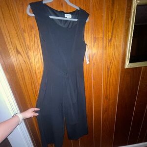 Tahari capri black jumpsuit